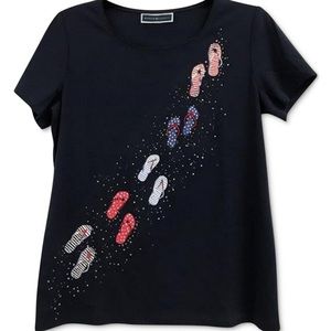 Karen Scott Scoop Neck T-Shirt